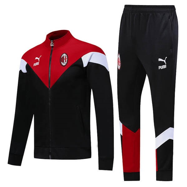 Chandal AC Milan 2019-20 Rojo Negro Blanco